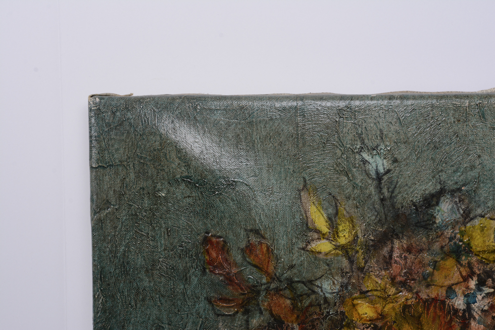 Acrylic on Canvas Floral Arrangement