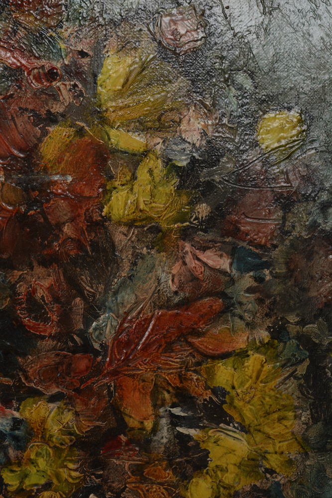 Acrylic on Canvas Floral Arrangement