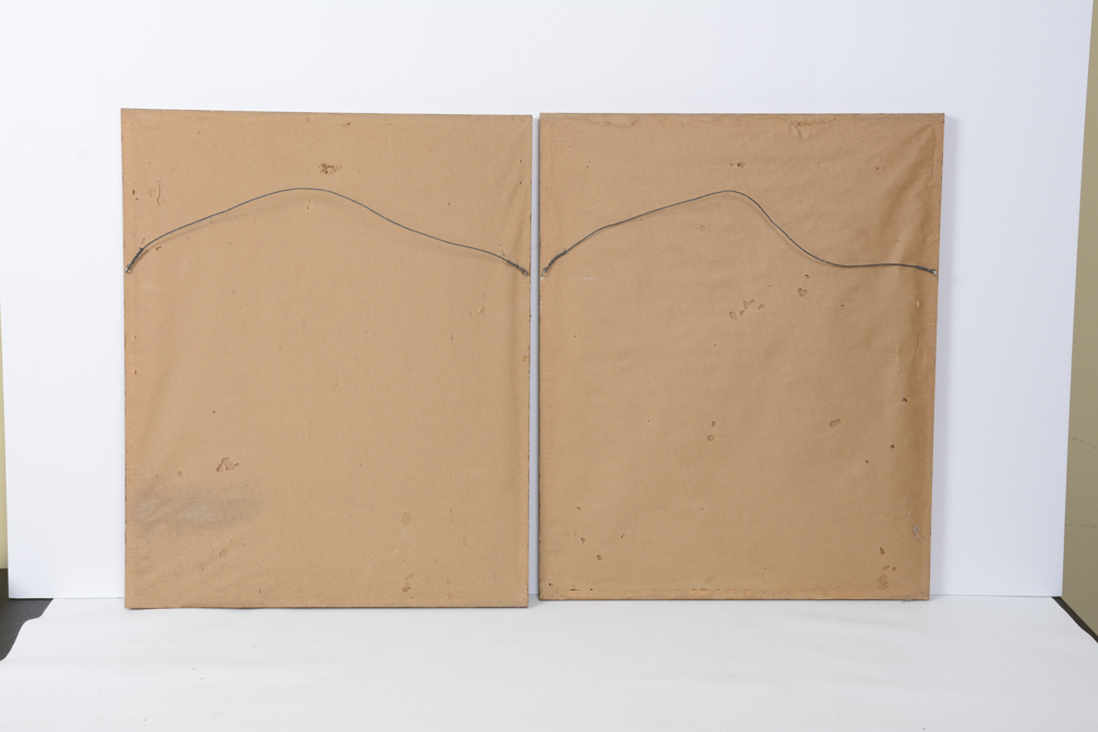 Pair of Paul Geissler Etchings of Vegetable Sellers