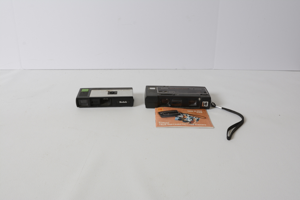 Pair of Vintage Kodak Pocket Instamatic Cameras