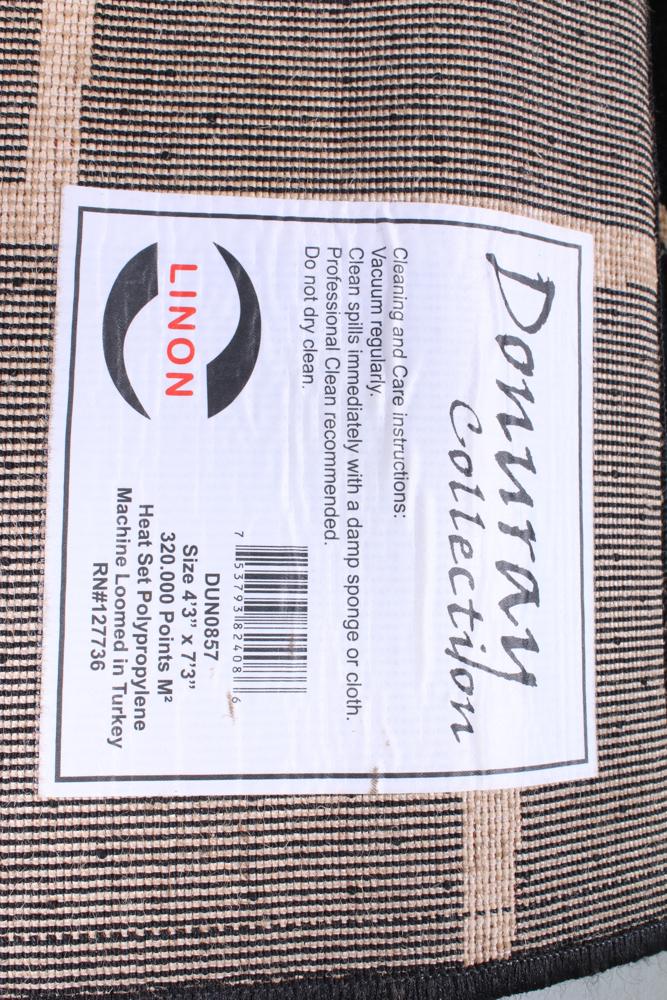 Black and Beige Modern Rug