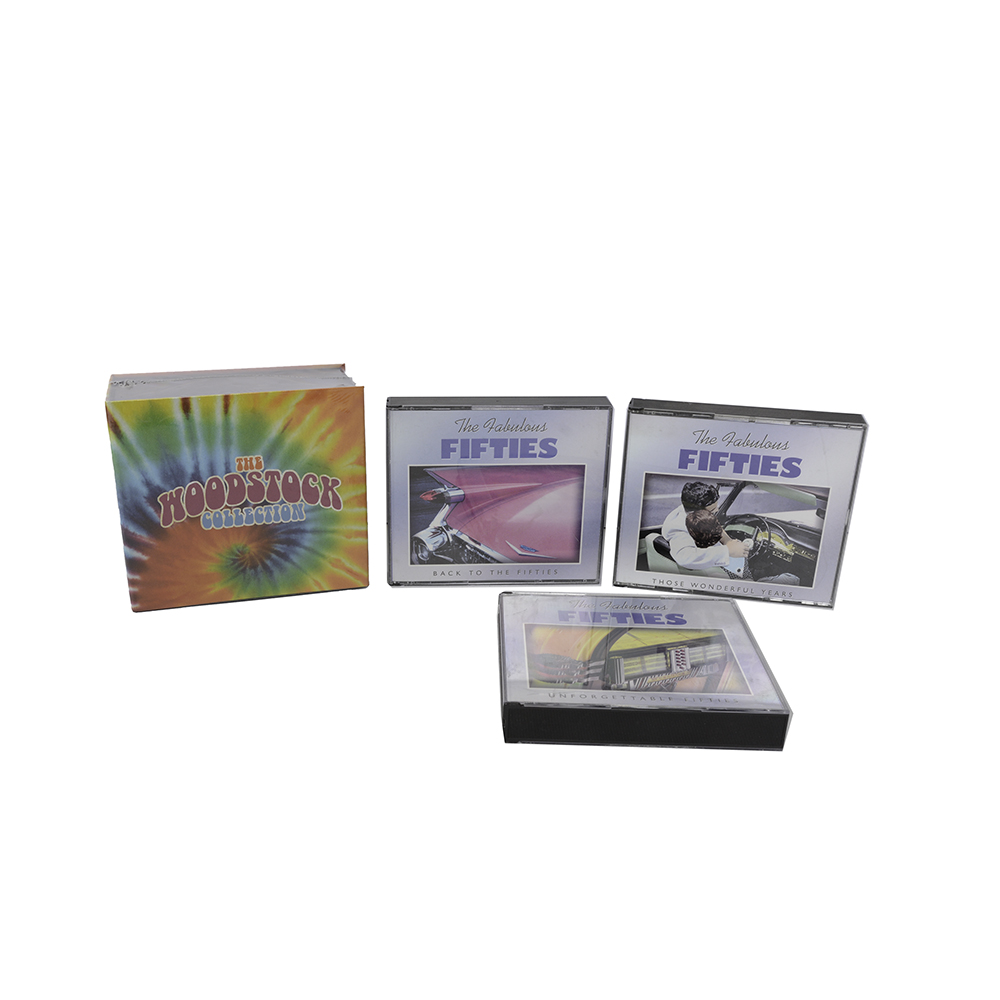 "The Fabulous Fifties" and "The Woodstock Collection" CDs