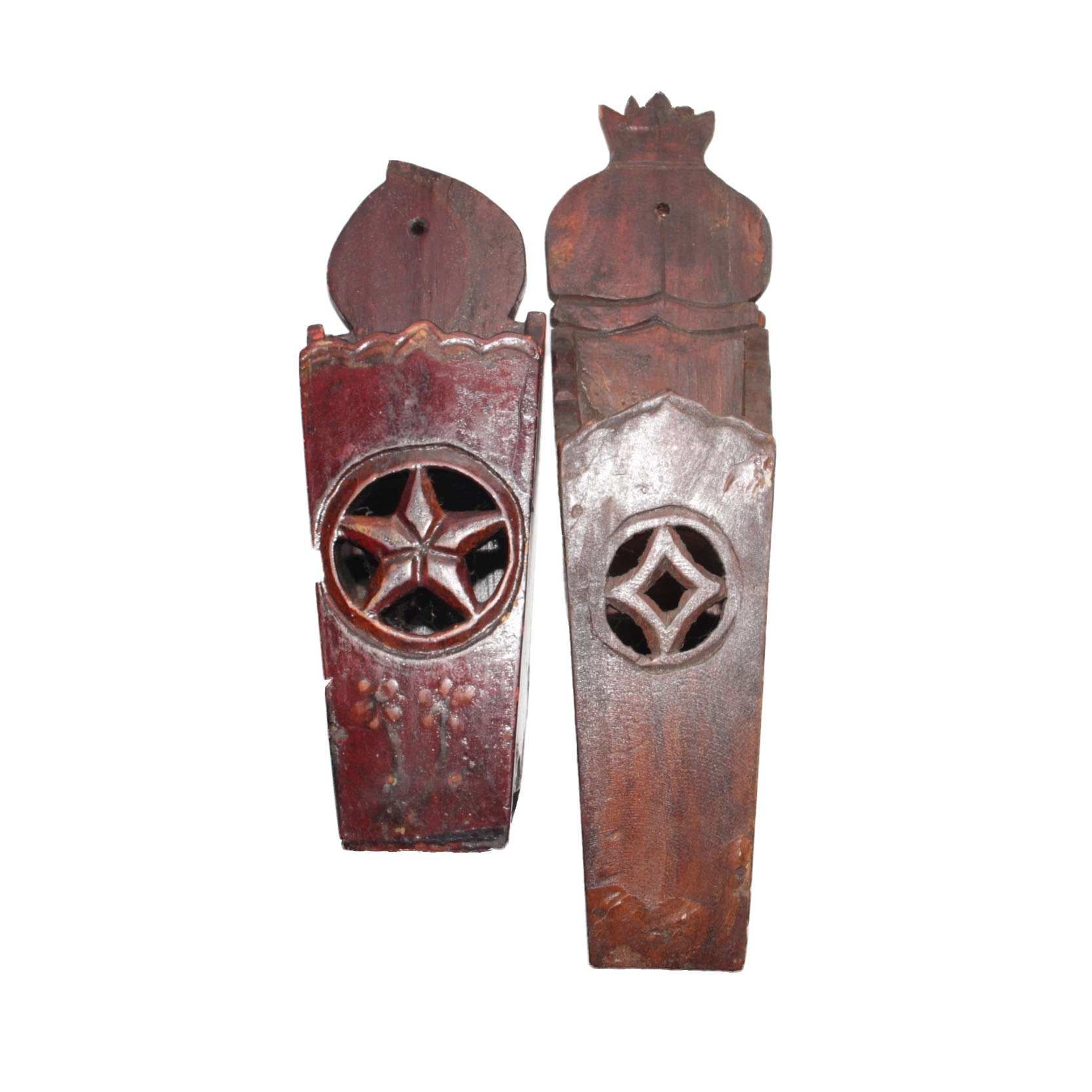 Vintage Wooden Thai Style Mailboxes