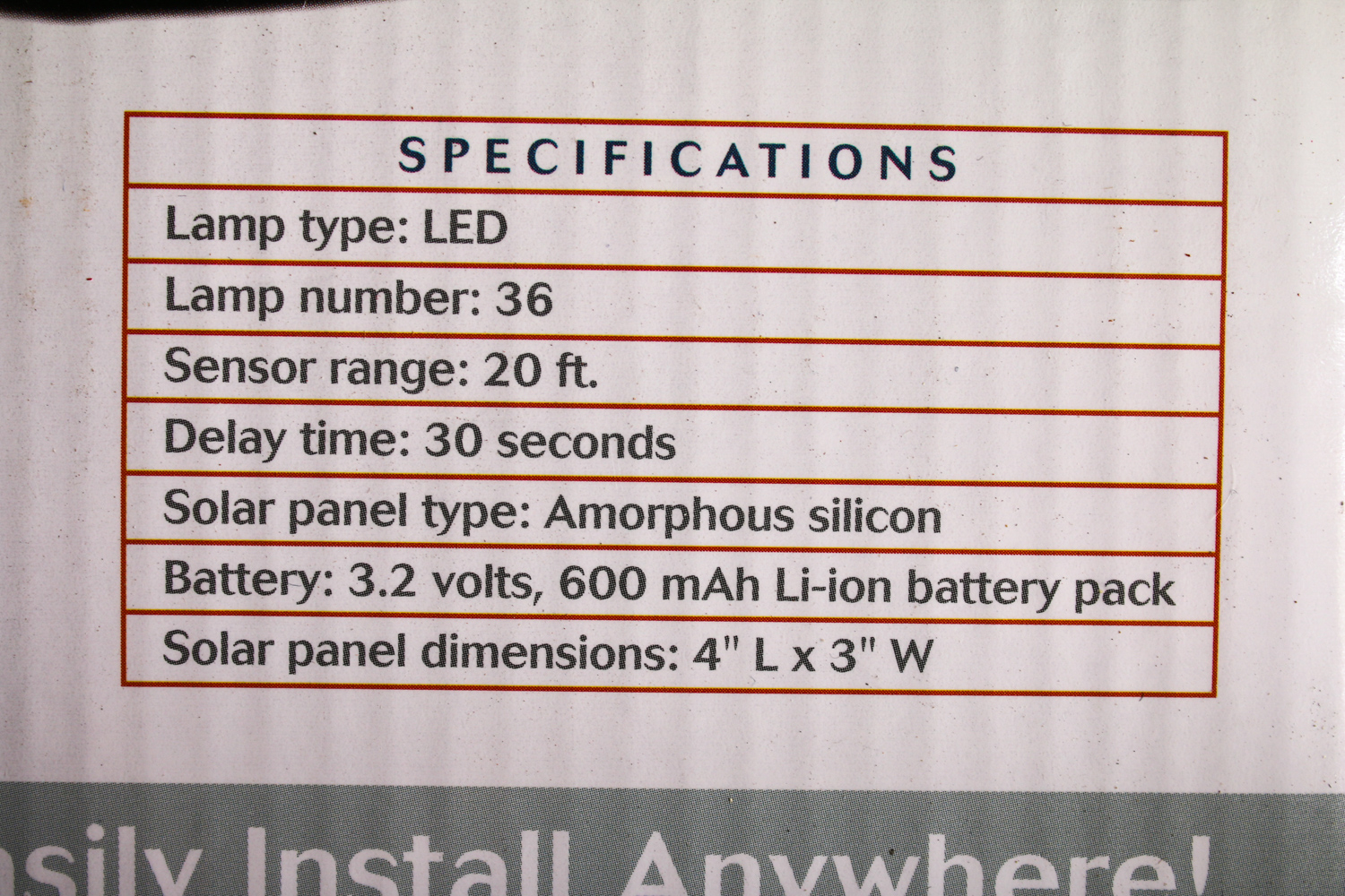 Bunker Hill Security Lights