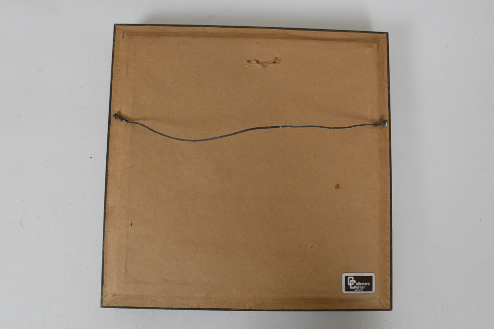 Collection of Framed, Etched Wall Decor