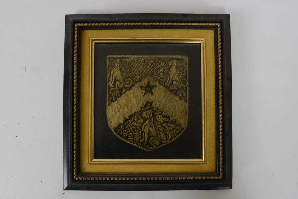 Collection of Framed, Etched Wall Decor