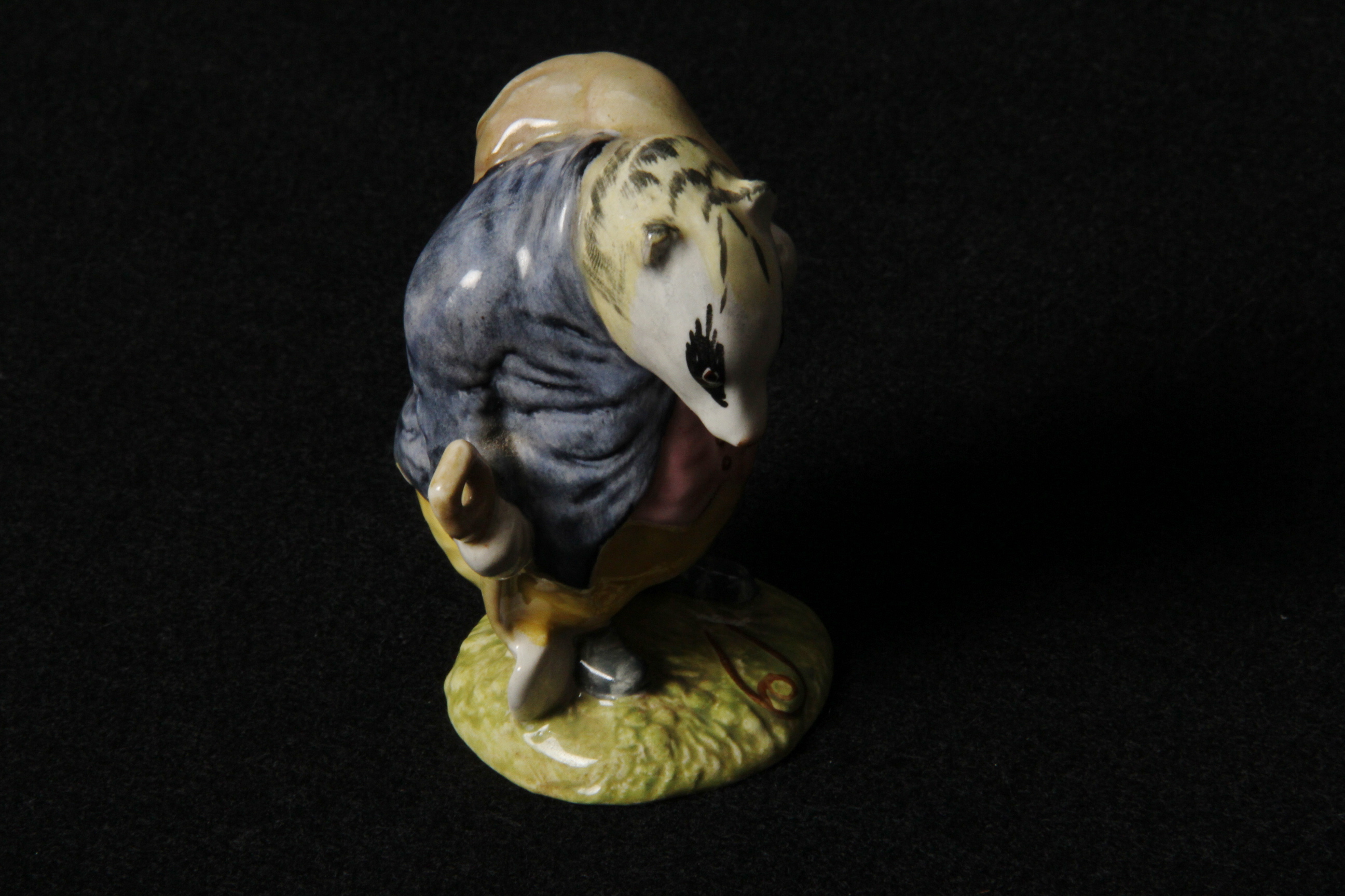 Pair of Beatrix Potter Figurines and Enamel Box