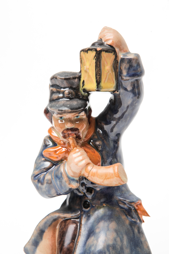 Vintage Ceramic Horn Blower and Dancing Couple