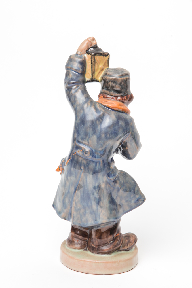 Vintage Ceramic Horn Blower and Dancing Couple