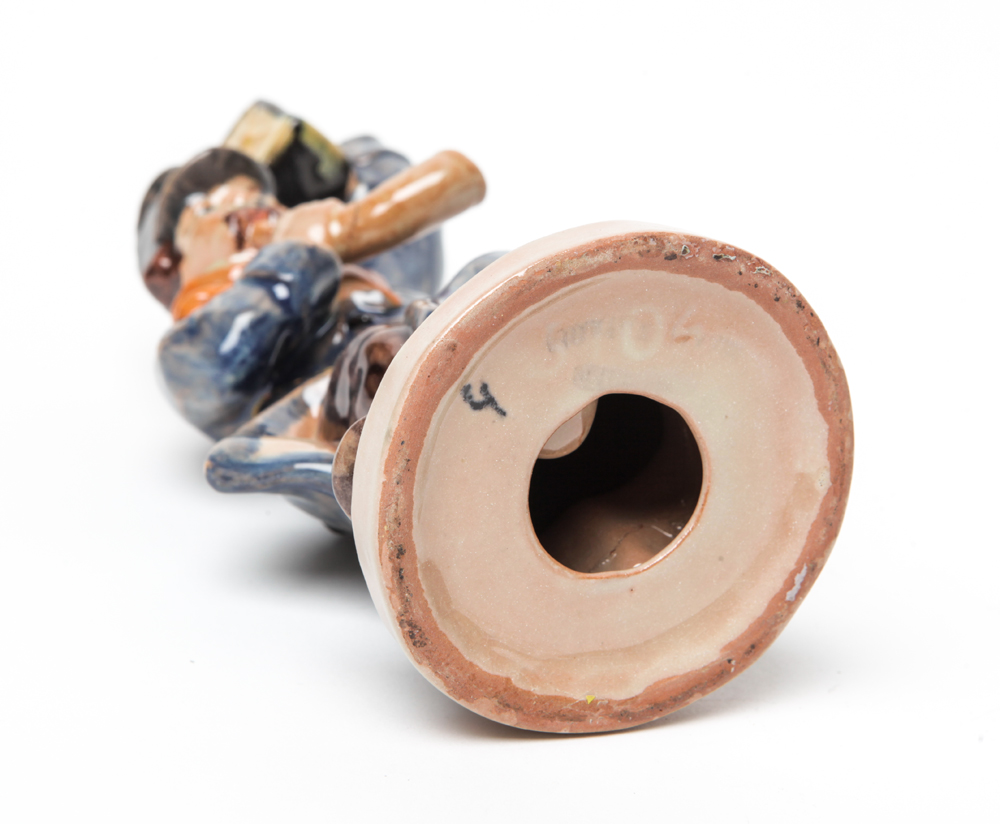 Vintage Ceramic Horn Blower and Dancing Couple