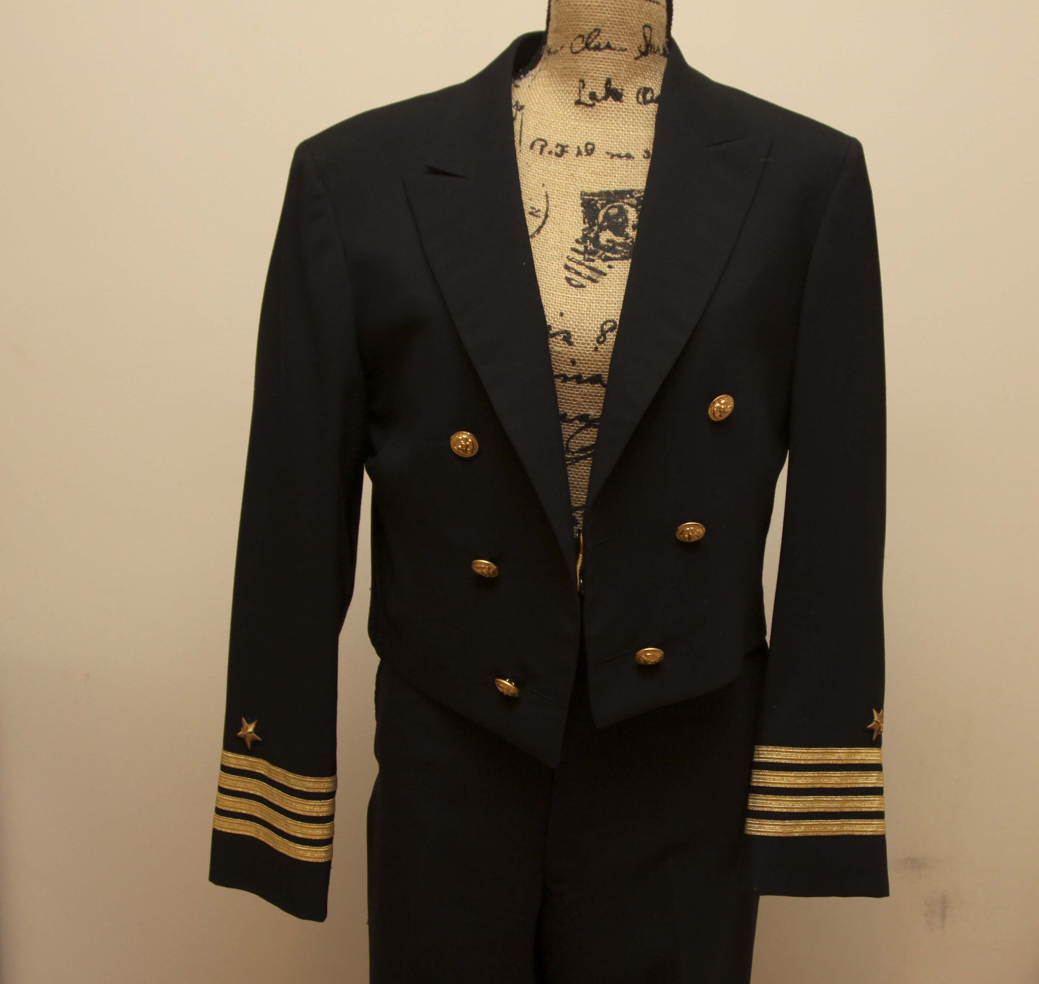 U.S. Navy Military Commander Formal 'Dress Blues' Uniform