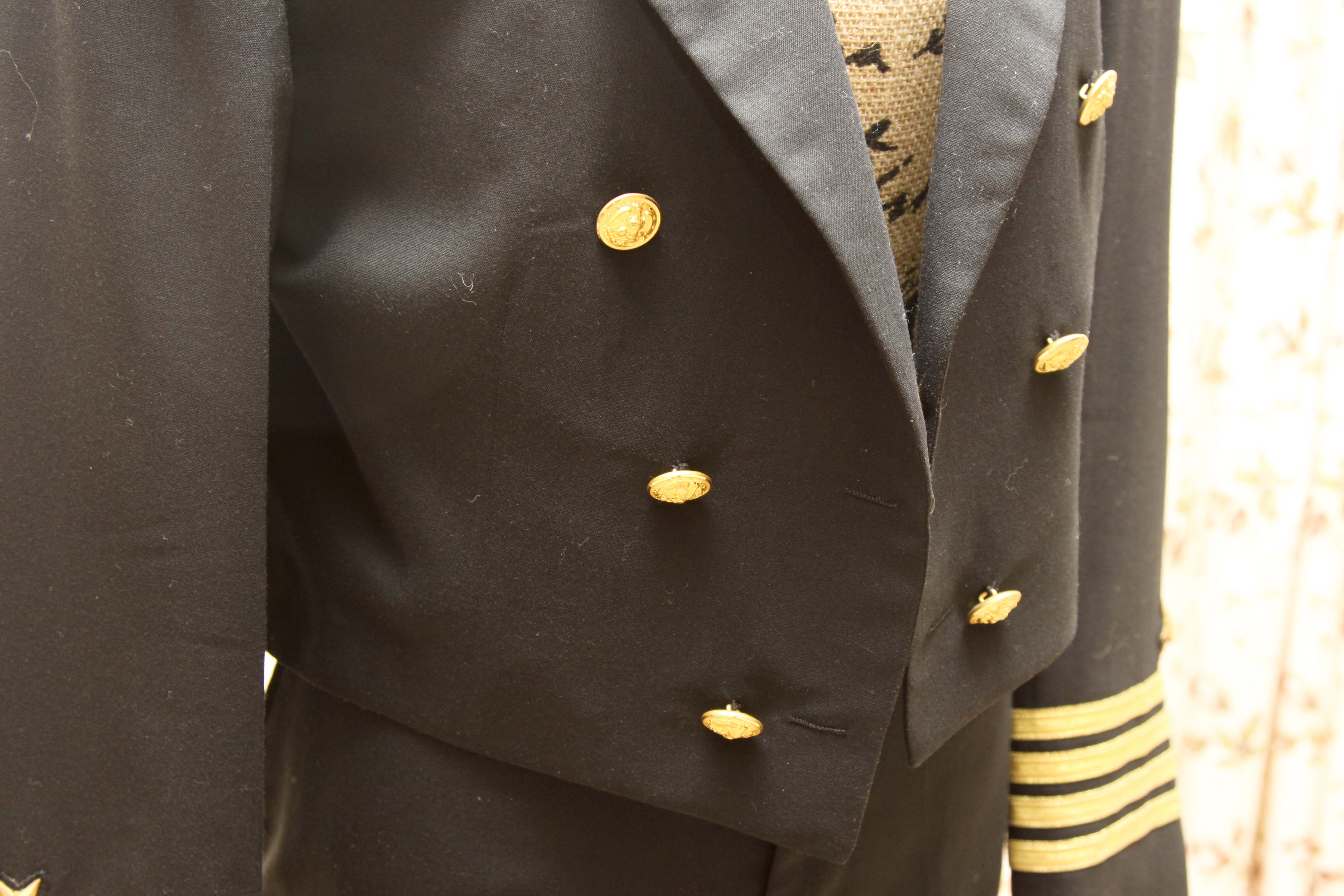 U.S. Navy Military Commander Formal 'Dress Blues' Uniform