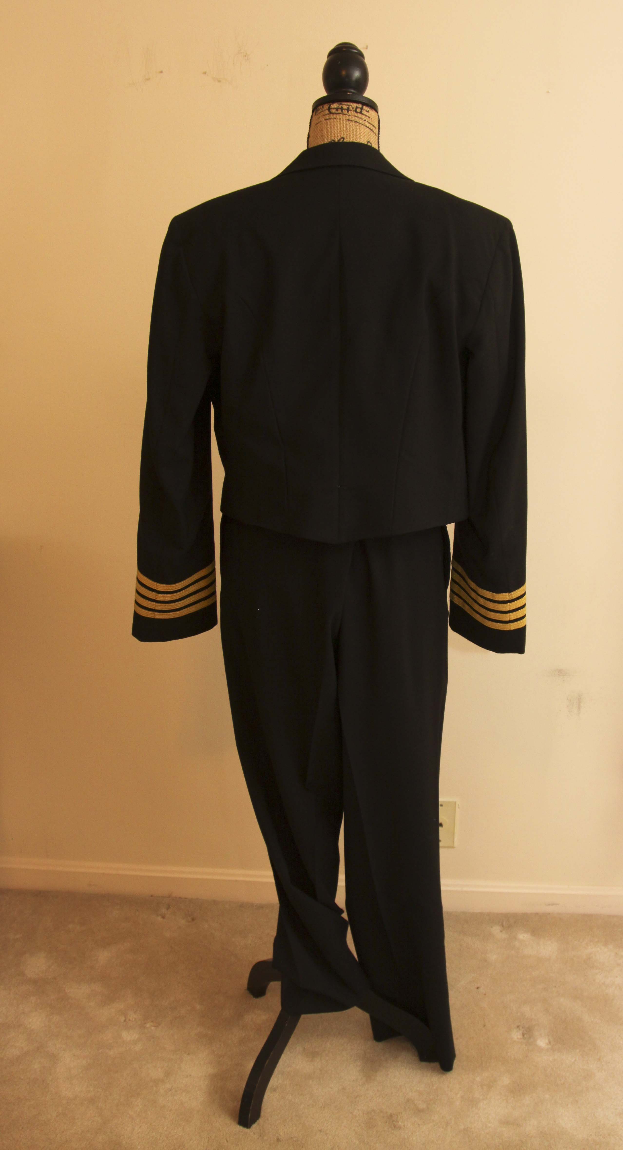 U.S. Navy Military Commander Formal 'Dress Blues' Uniform