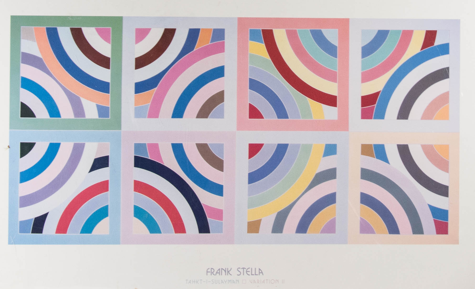Frank Stella "Tahkt-I-Sulayman Variation II" Framed Poster