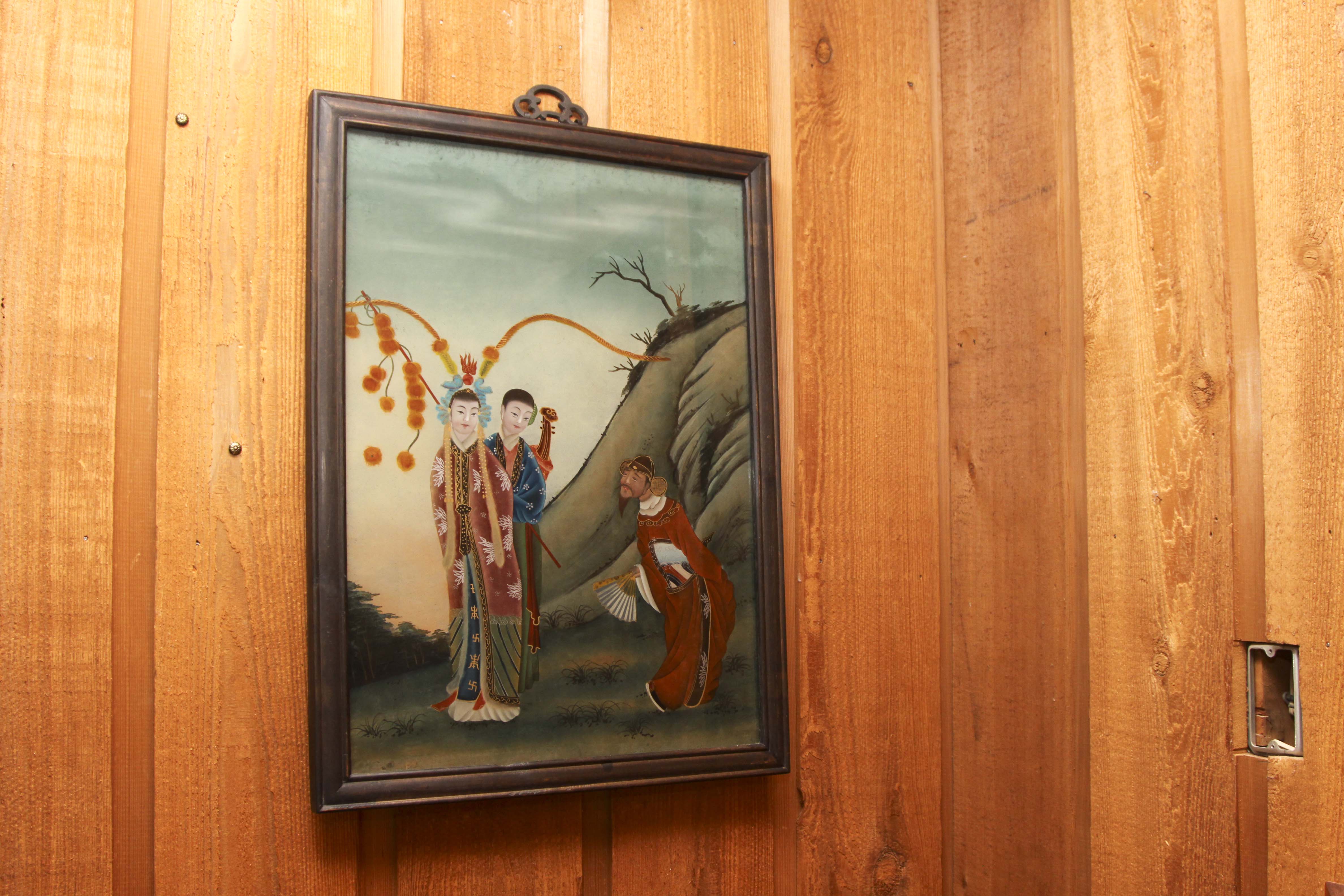 Antique Chinese "Gongbi Renwu" Style Painting of Peking Opera Singers Circa Late 1800's