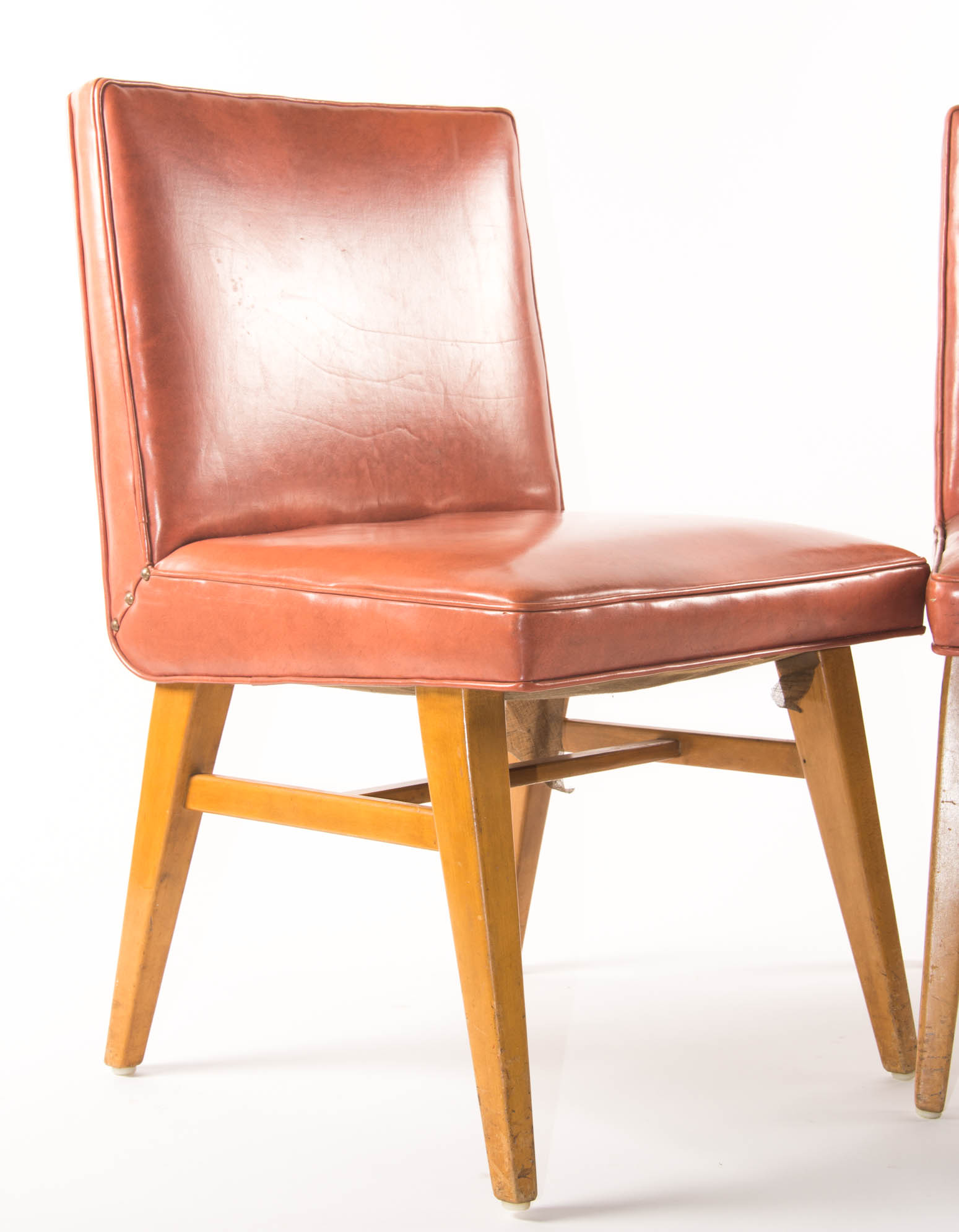 Pair of Mid Century Leather Chairs