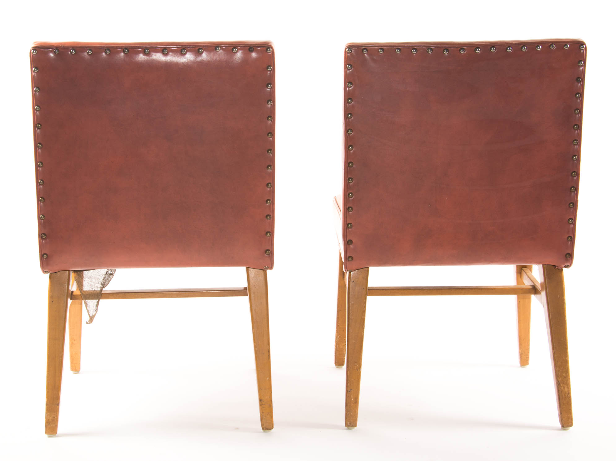 Pair of Mid Century Leather Chairs