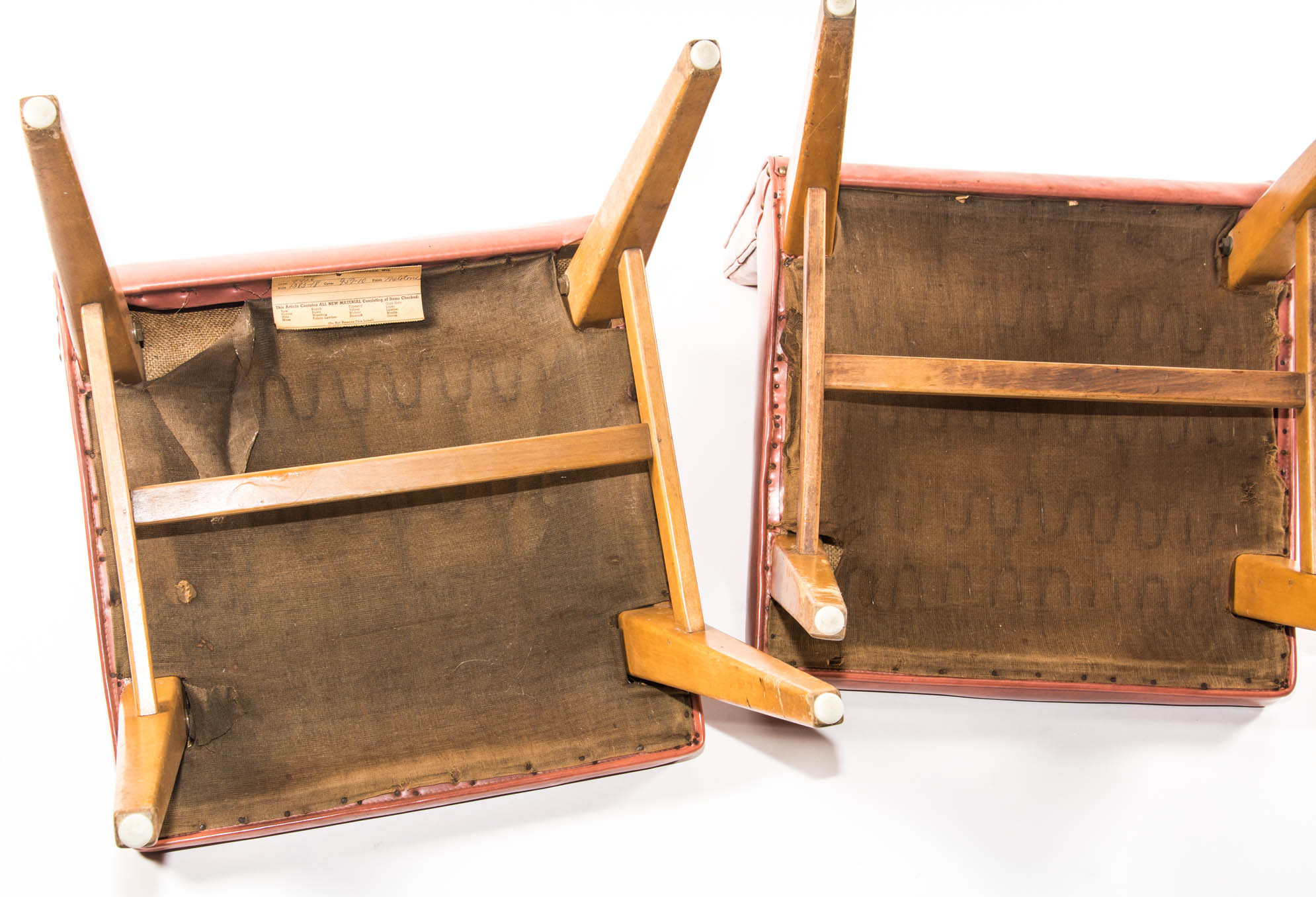 Pair of Mid Century Leather Chairs