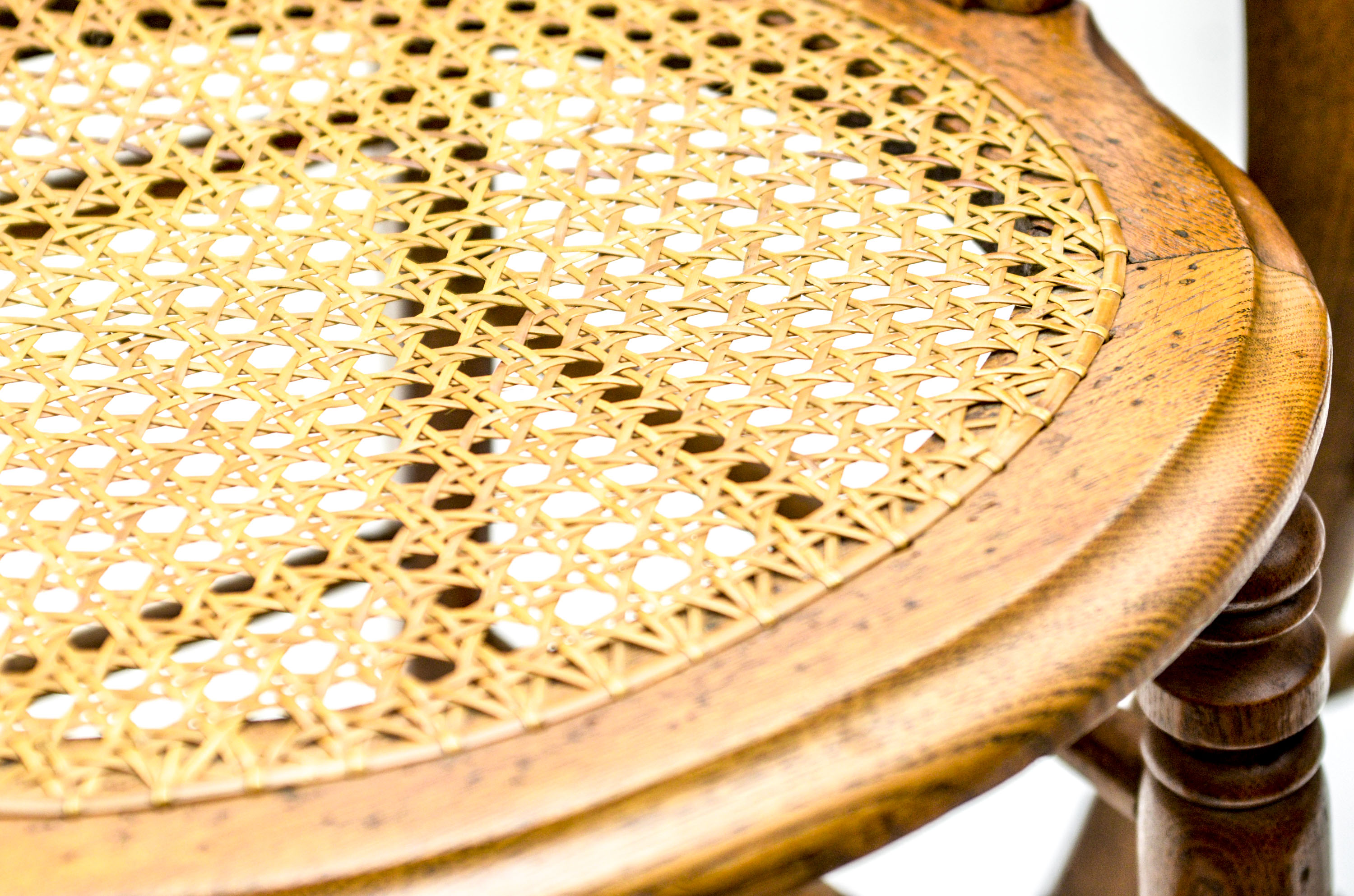 Pair of Cane Seat Chairs