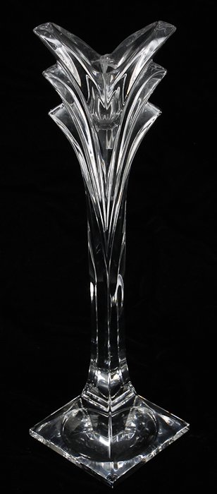 Pair of Mikasa "Deco" Crystal Candlesticks