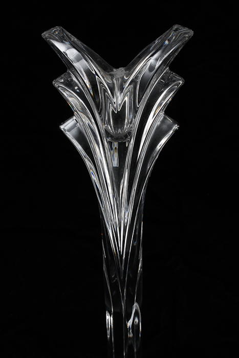 Pair of Mikasa "Deco" Crystal Candlesticks