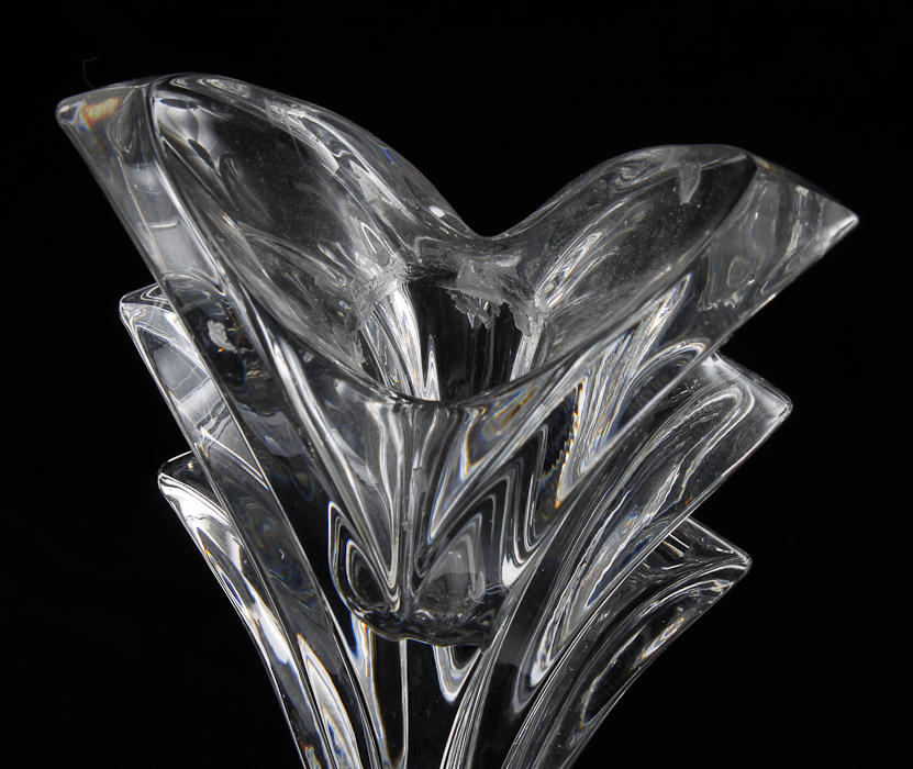 Pair of Mikasa "Deco" Crystal Candlesticks