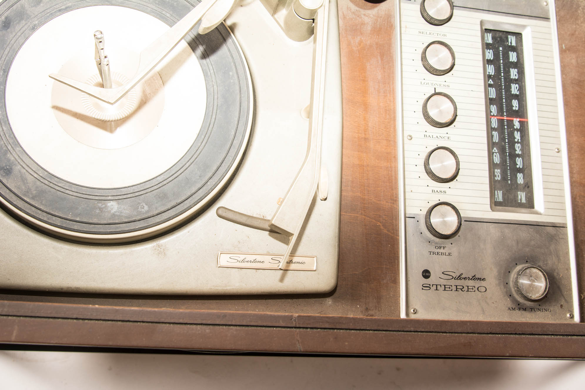Silvertone Stereo Phonograph Console Cabinet