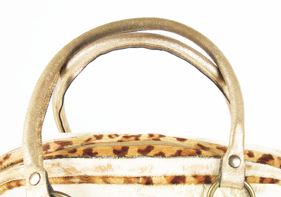 Fur and Leather Handbag