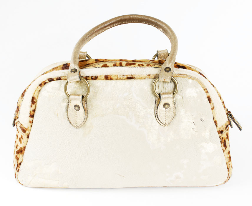 Fur and Leather Handbag