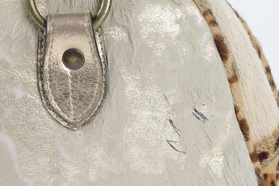 Fur and Leather Handbag