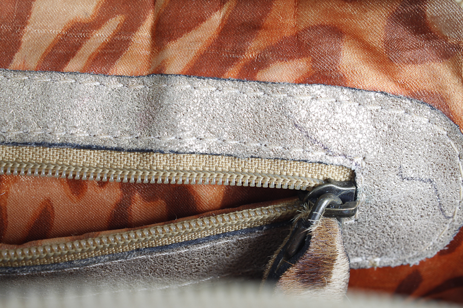 Fur and Leather Handbag