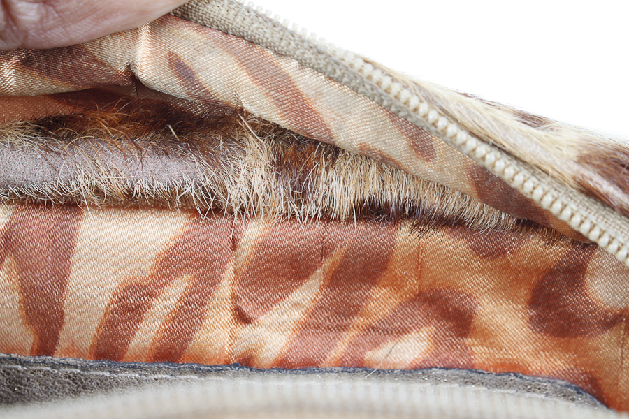 Fur and Leather Handbag