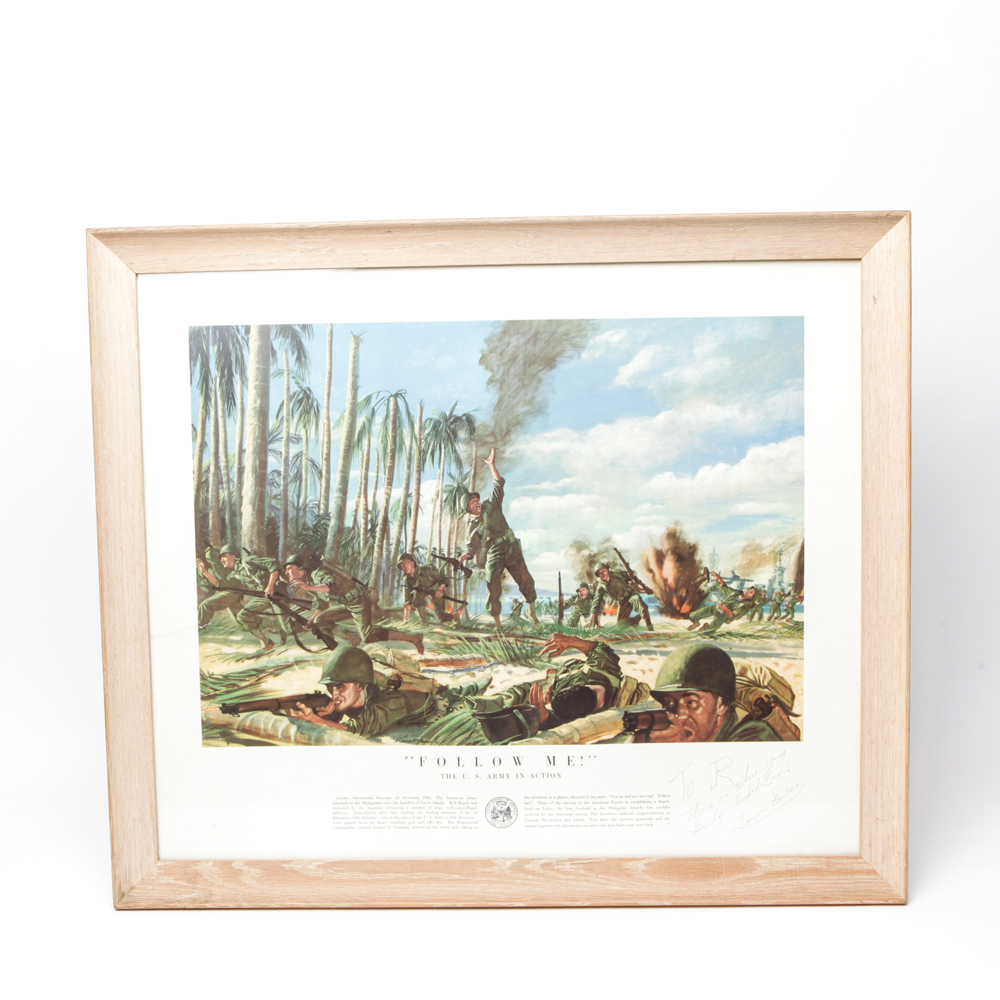 Vintage "Follow Me" Offset Lithograph