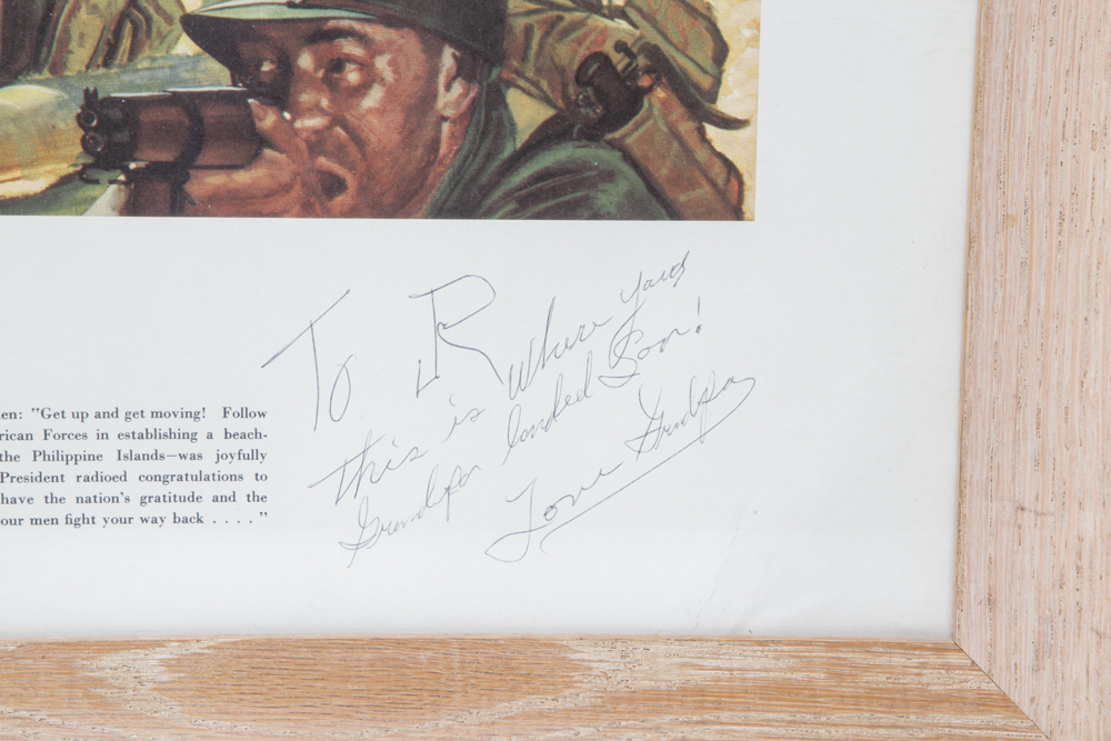 Vintage "Follow Me" Offset Lithograph