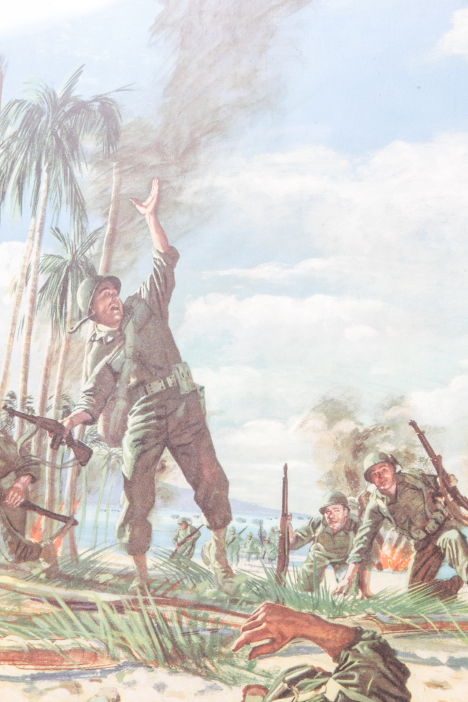 Vintage "Follow Me" Offset Lithograph