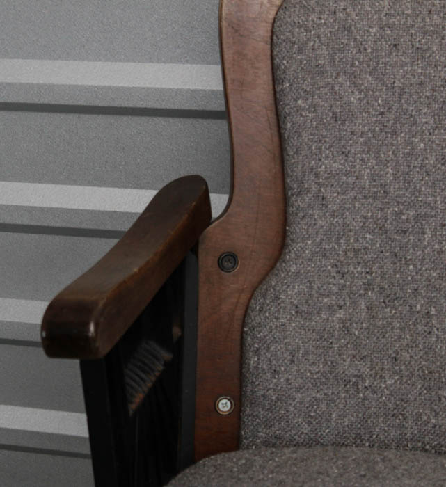 Vintage Stadium Seats With Custom Upholstery & Art Deco Design