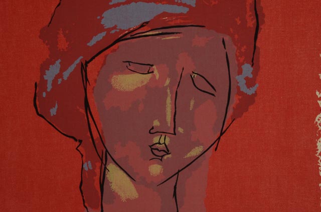 Amedeo Modigliani Print on Canvas "Tete de Femme"