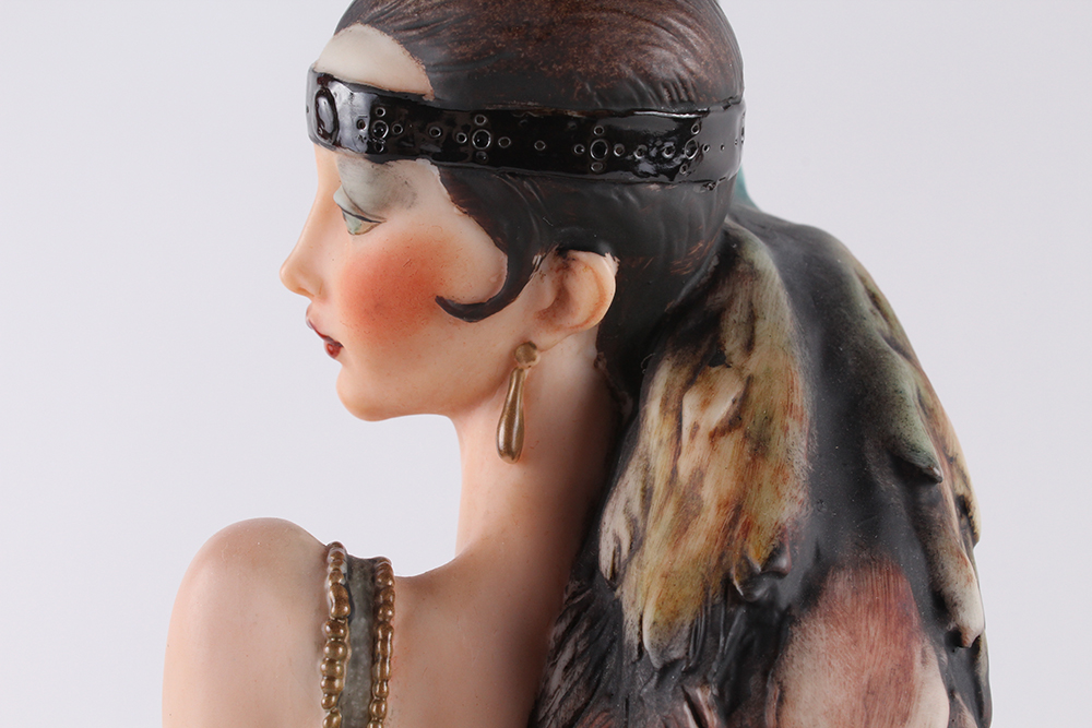 Giuseppe Armani Limited Edition Porcelain "Lady with Peacock" Figurine