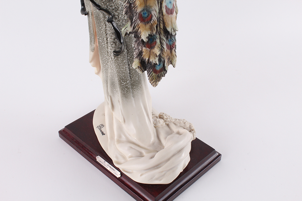 Giuseppe Armani Limited Edition Porcelain "Lady with Peacock" Figurine