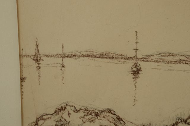Philip Severin Original Conte Drawing