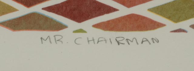 Dan Billings Signed Limited Edition Giclee "Mr. Chairman"