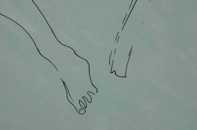 Antonio Ciccone Original Contour Line Ink Drawing