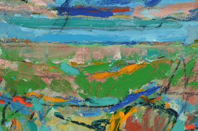 Harry Reisiger Original Acrylic on Board Painting "Landscape"