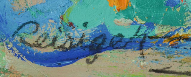 Harry Reisiger Original Acrylic on Board Painting "Landscape"