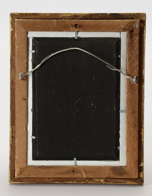 W. Hackert Original Oil on Board American Indian Portrait