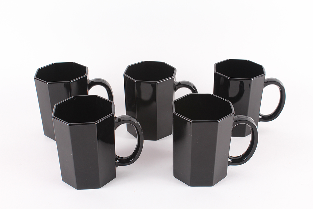 Arcoroc France Octime Black Dinnerware