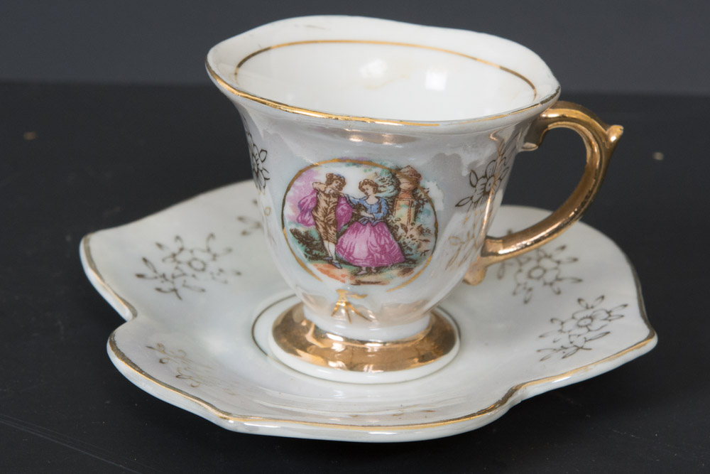 Assortment of Teacup Sets Including Wedgwood and Aynsley Bone China