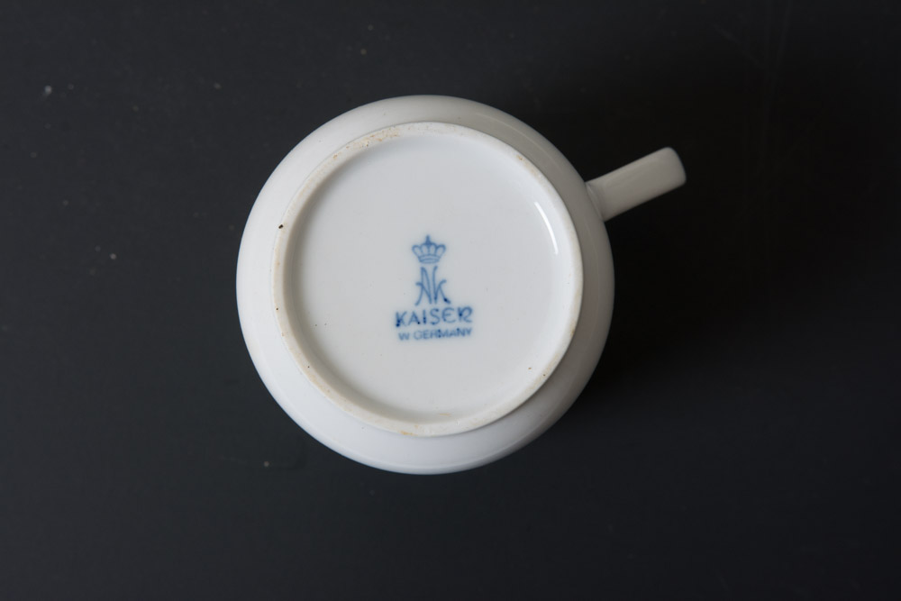 Set of Kaiser Tea Cups with Bird Themed Snack Plates