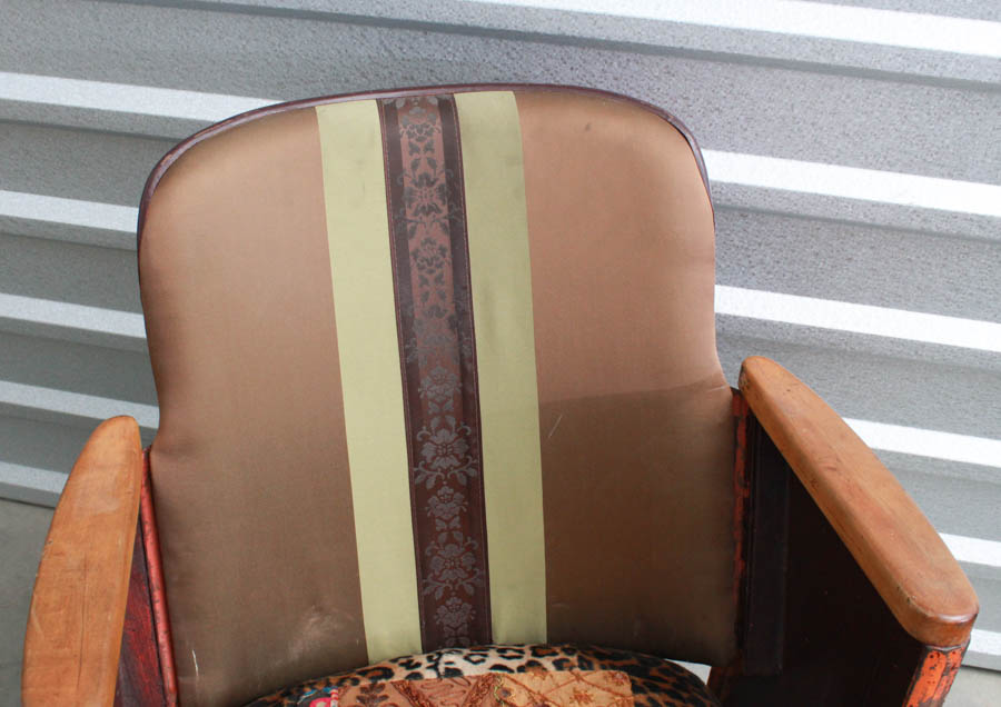 Vintage Stadium Seat With Custom Reupholstery