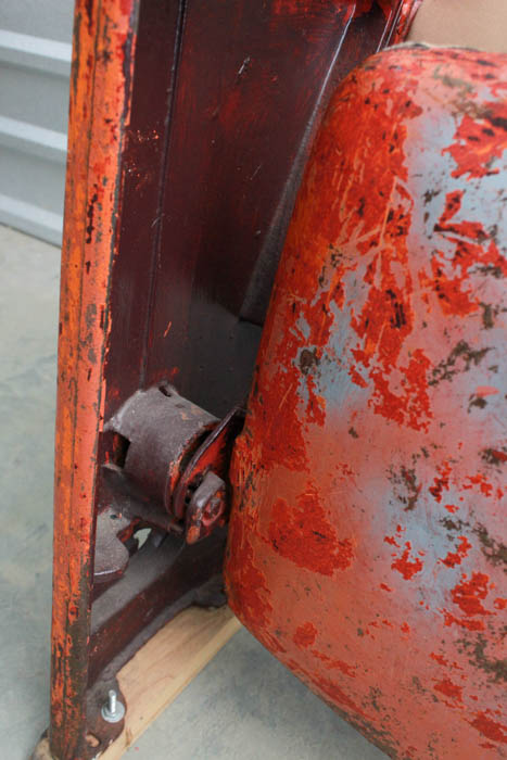 Vintage Stadium Seat With Custom Reupholstery